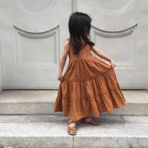 Robe longue en coton